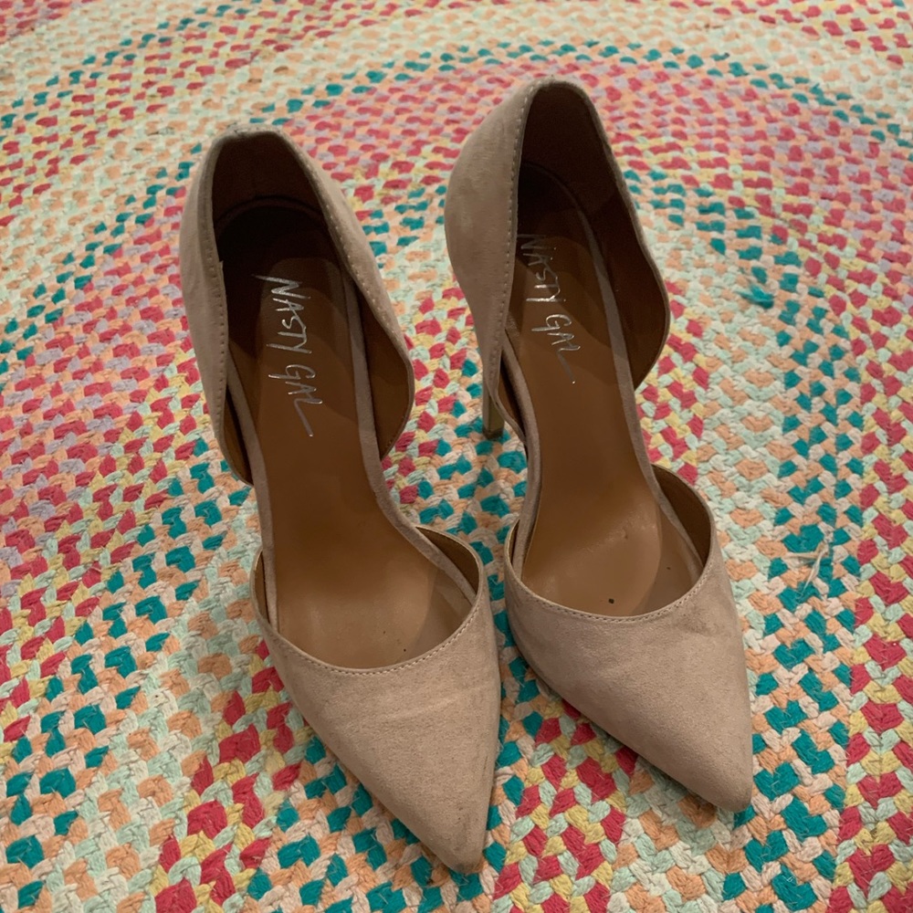 Nasty Gal Nude Stilettos Size 7.